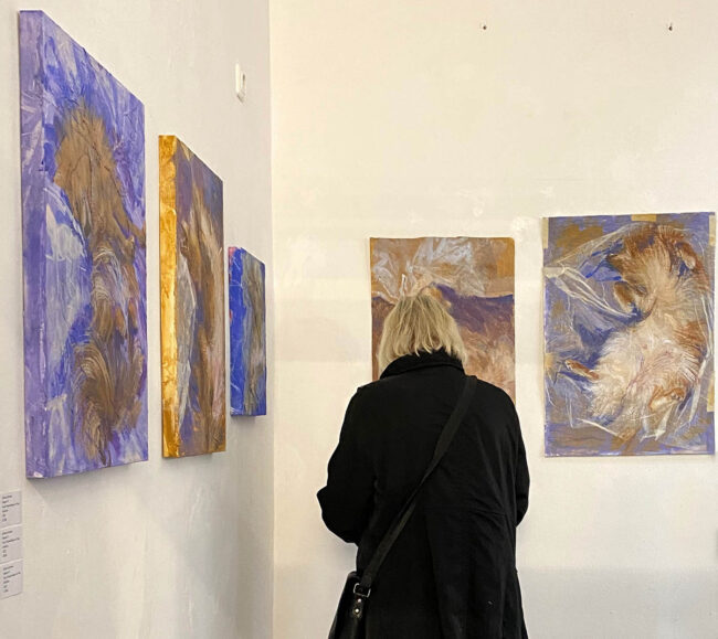 Arbeiten von Johanna Krimmel Eindrücke vom Herbstsalon im Atelierhaus Darmstadt