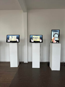 Videoinstallation von Johanna Krimmel im Atelierhaus Darmstadt