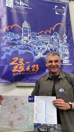 10 Jahre Urban Sketchers Rhein-Main im Atelierhaus Darmstadt