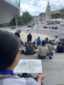 10 Jahre Urban Sketchers Rhein-Main im Atelierhaus Darmstadt