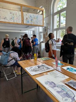 Urban Sketchers Rhein-Main Ausstellung im Atelierhaus Darmstadt