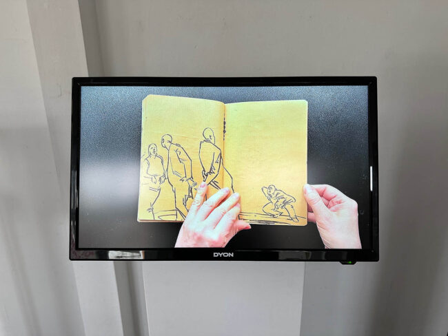 Videoinstallation von Johanna Krimmel im Atelierhaus Darmstadt