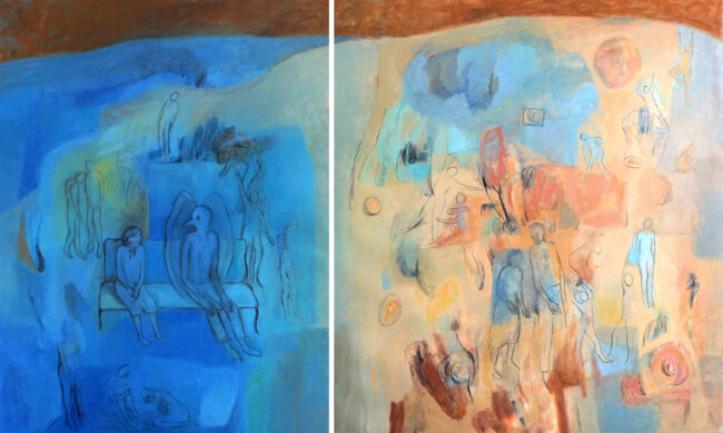 Zoya Sadri, Malerei, Der Besuch Zoya Sadri, Malerei, Der Besuch